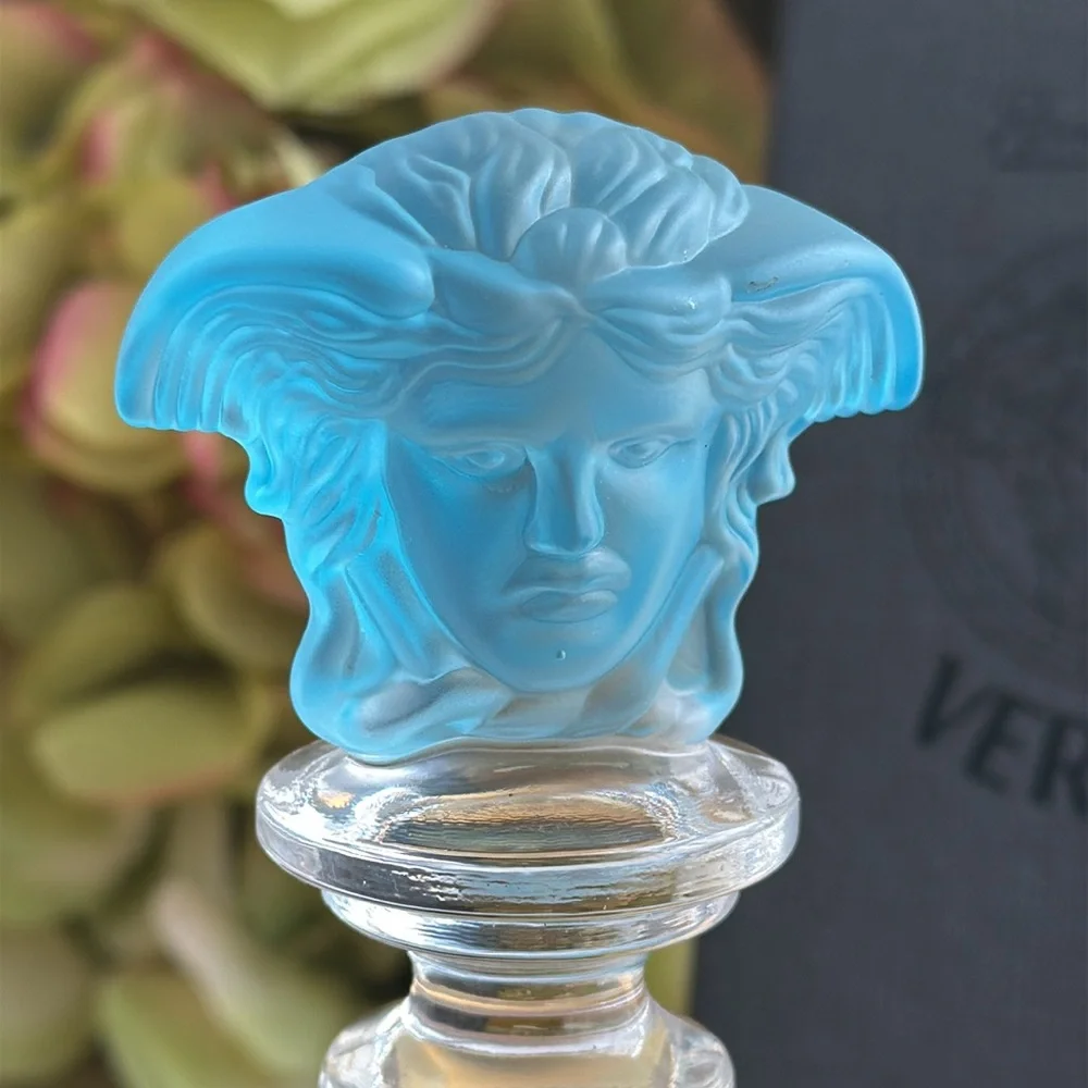 NIB! Versace Rosenthal Crystal Wine Stopper